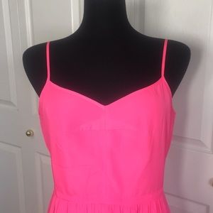J Crew Neon Pink Dress